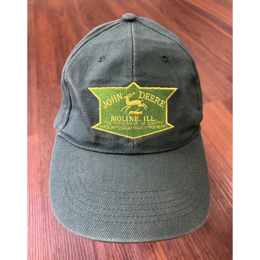 Vintage John Deere Tractors Moline IL Hat/Cap By Gearbox Adjustable Strapback